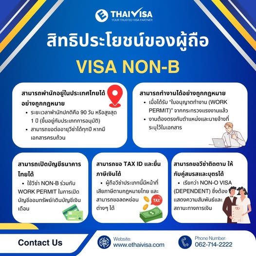 สิทธิประโยชน์ของผู้ถือ VISA NON-B