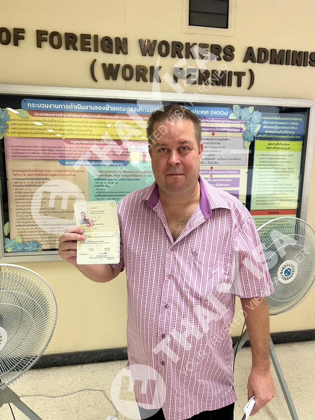 Pick up the passport with the Non-B (Business) visa